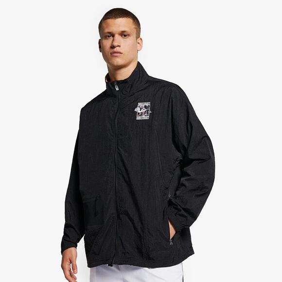Nike Court Stadium 2 Men's Full Zip Tennis Jacket Long Sleeves Black Size M NWT - Picture 1 of 13